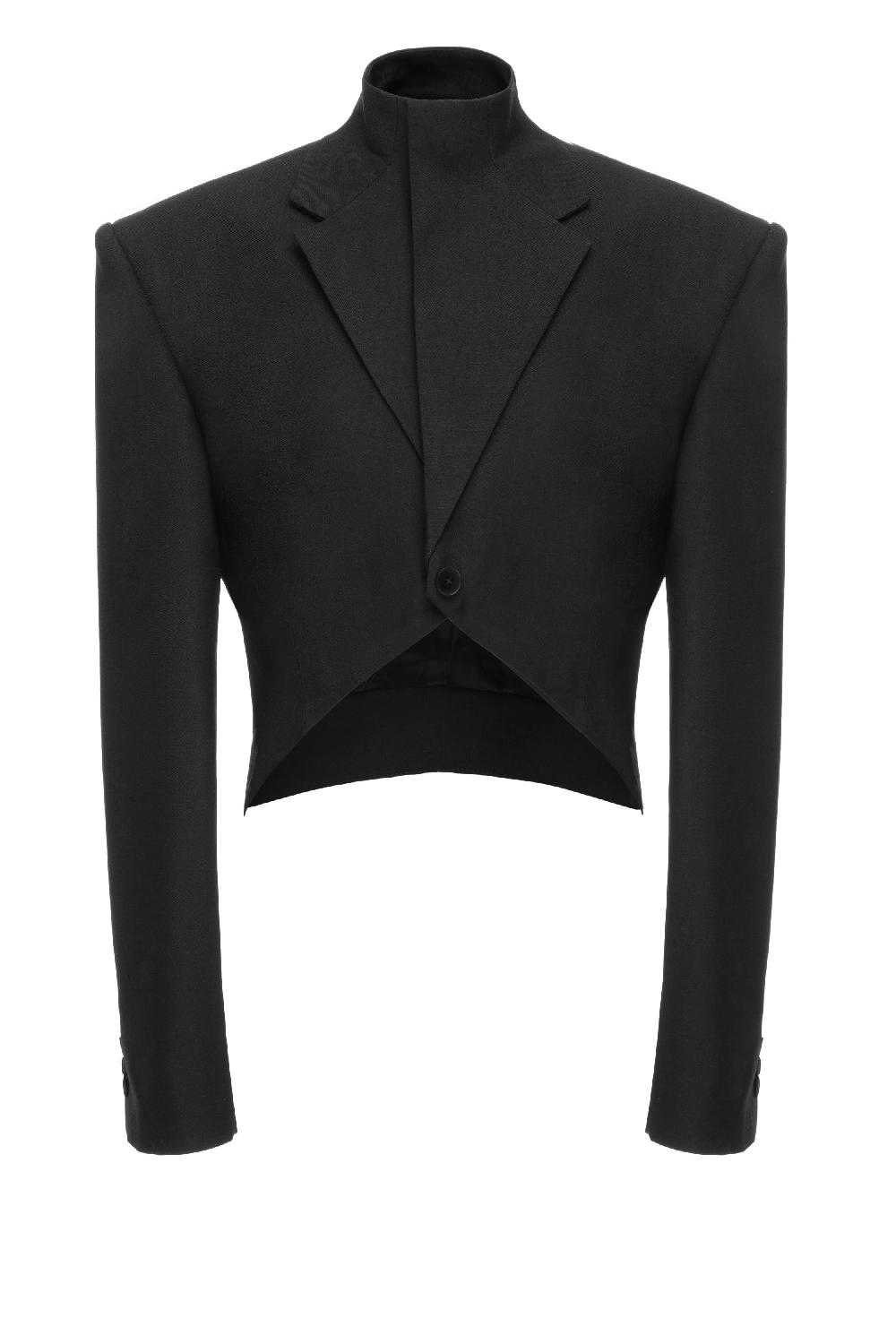 situationist Black Wool Jacket