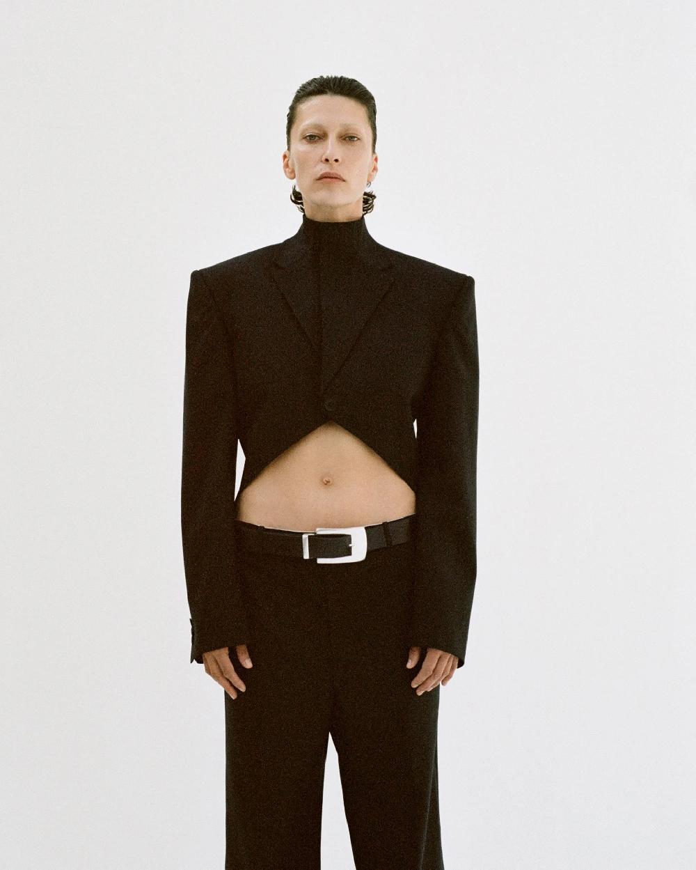 Situationist Black Wool Pants