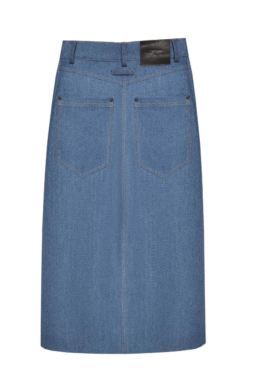 Situationist Blue Denim Skirt