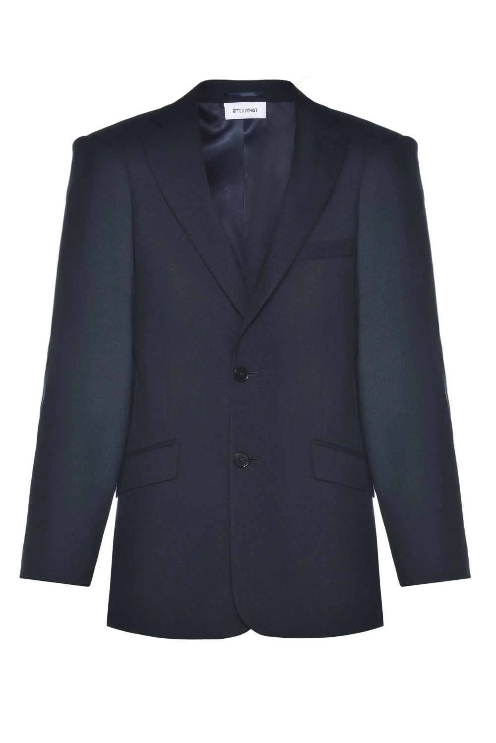 situationist Blue Wool Jacket