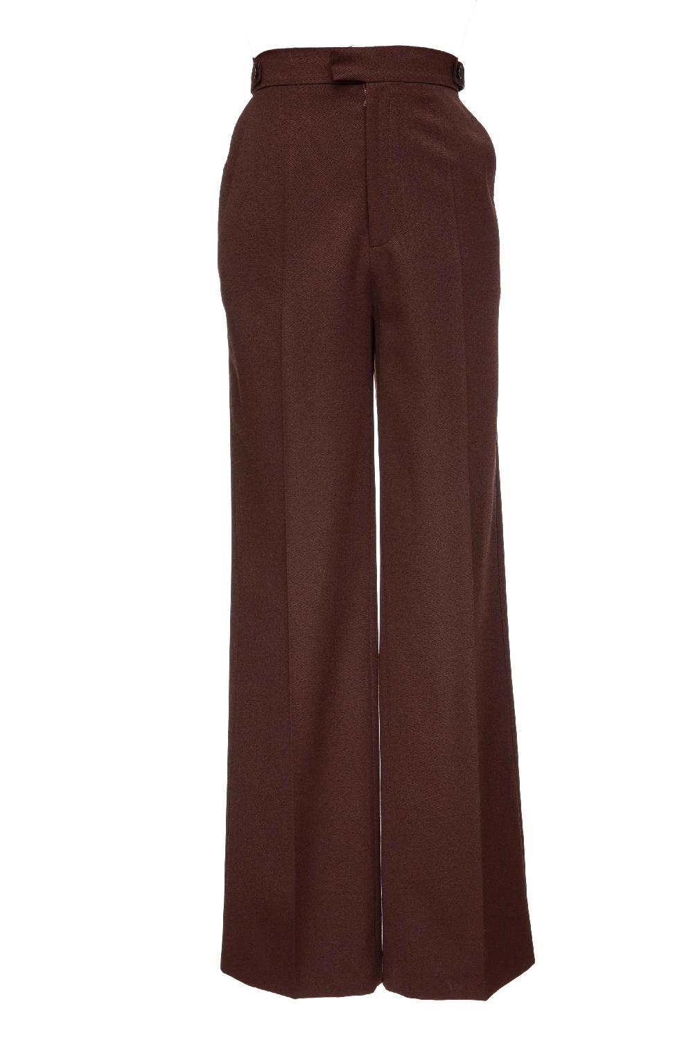 situationist Burgundy Wool Pants