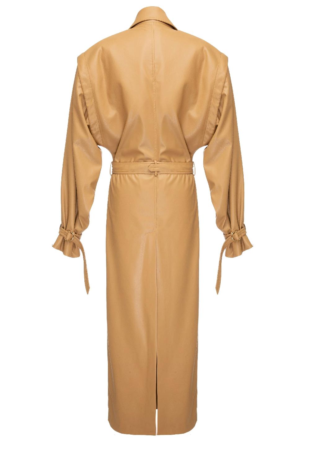 Situationist Caramel Leather Coat