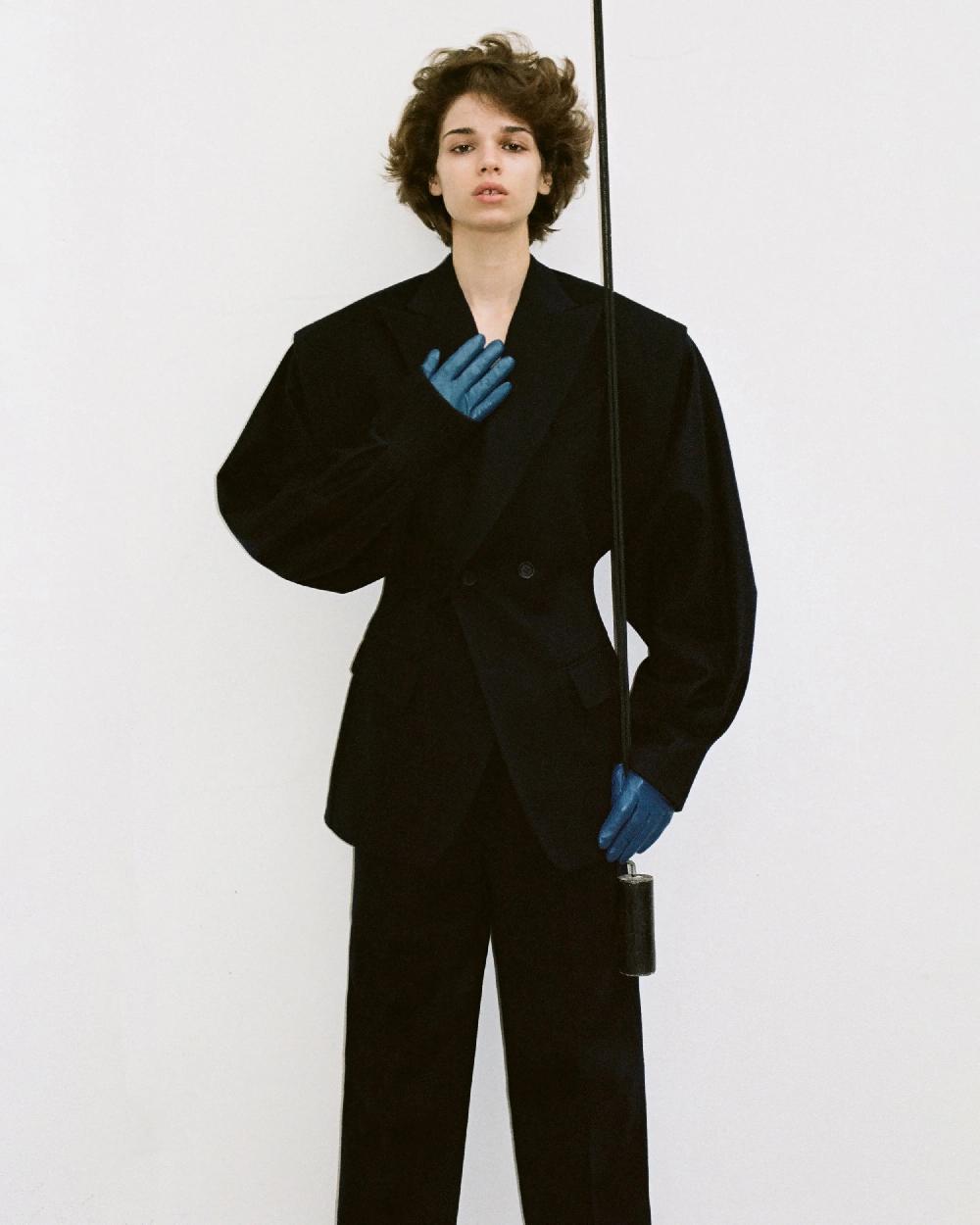 Situationist Dark Blue Cashmere Pants