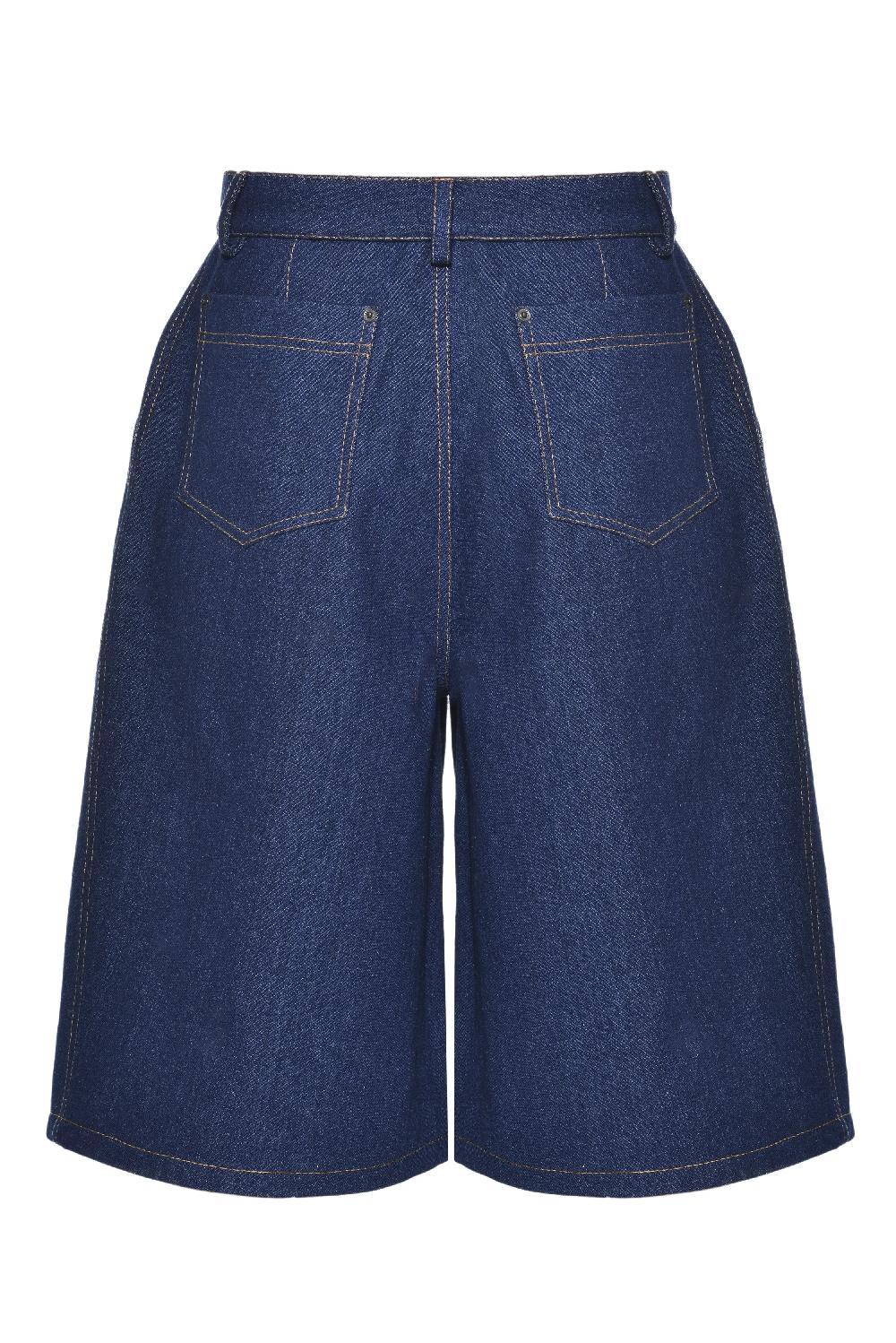 Situationist Dark Blue Denim Shorts