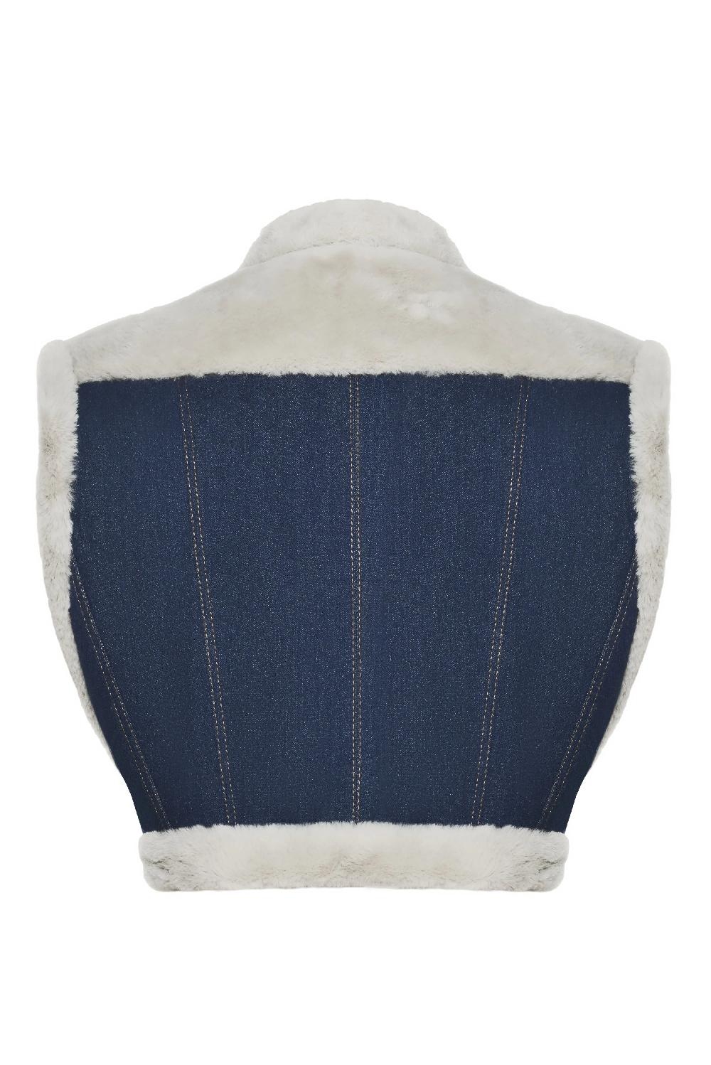 Situationist Dark Blue Denim Vest