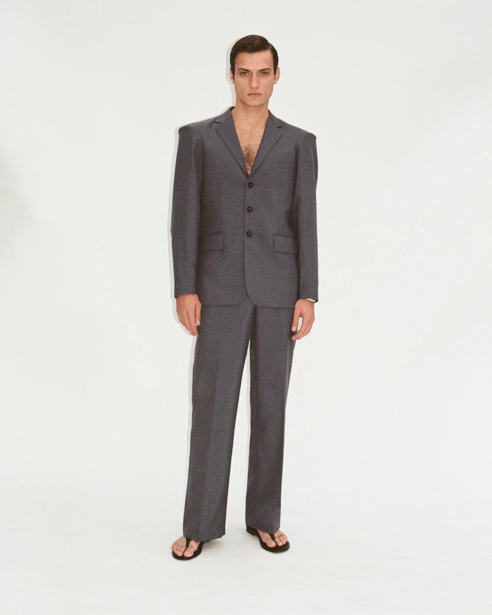 Situationist Grey 01 Wool Pants