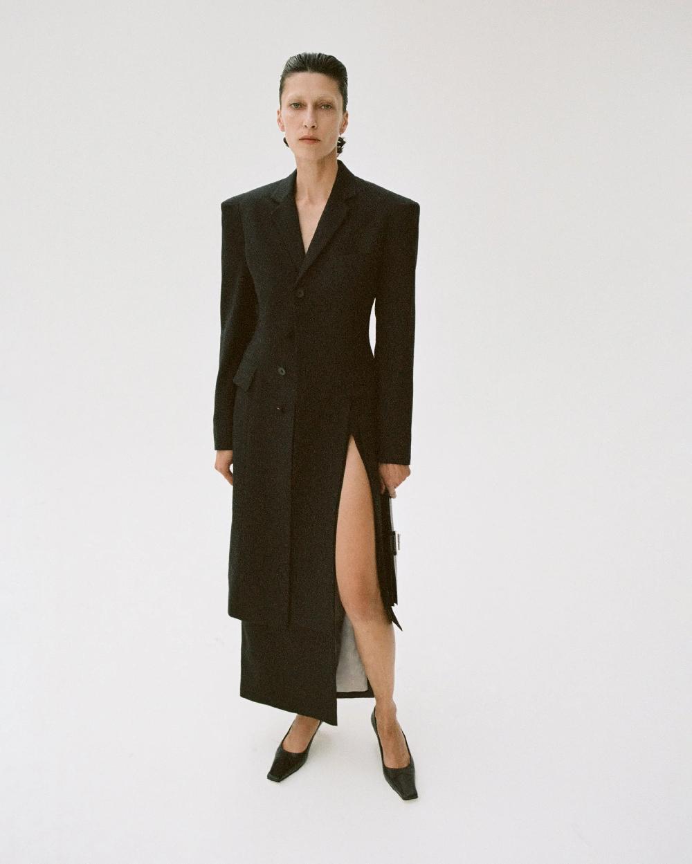 Situationist Grey 03 Wool Coat