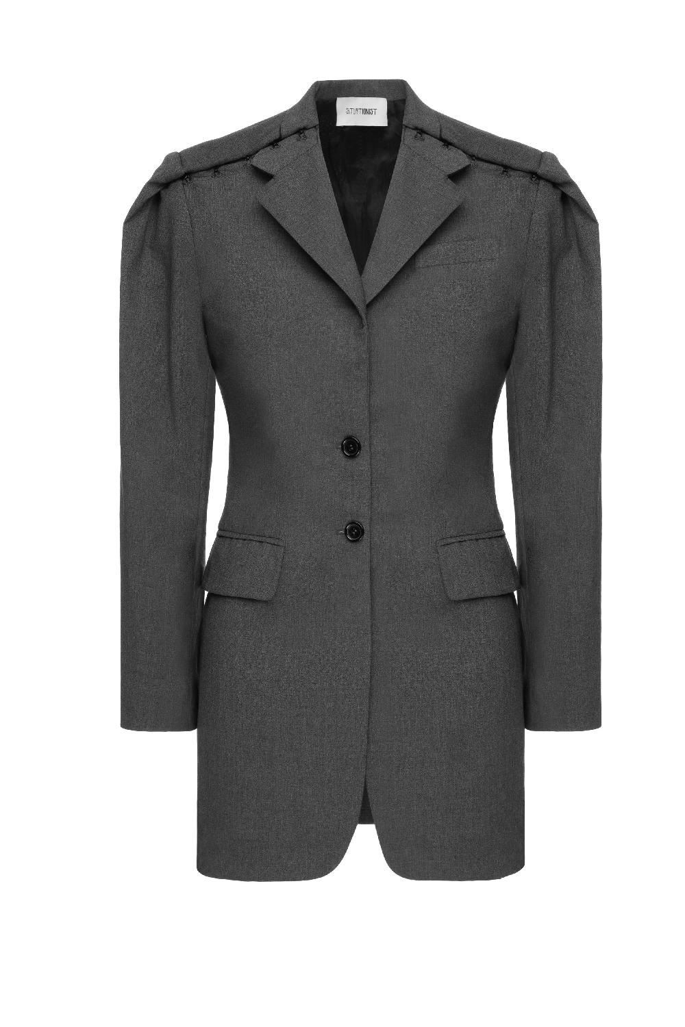 situationist Grey 05 Wool Jacket