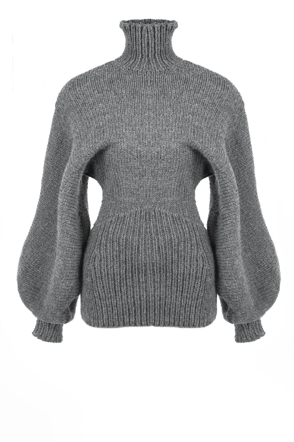 situationist Grey Hand Knitted Sweater
