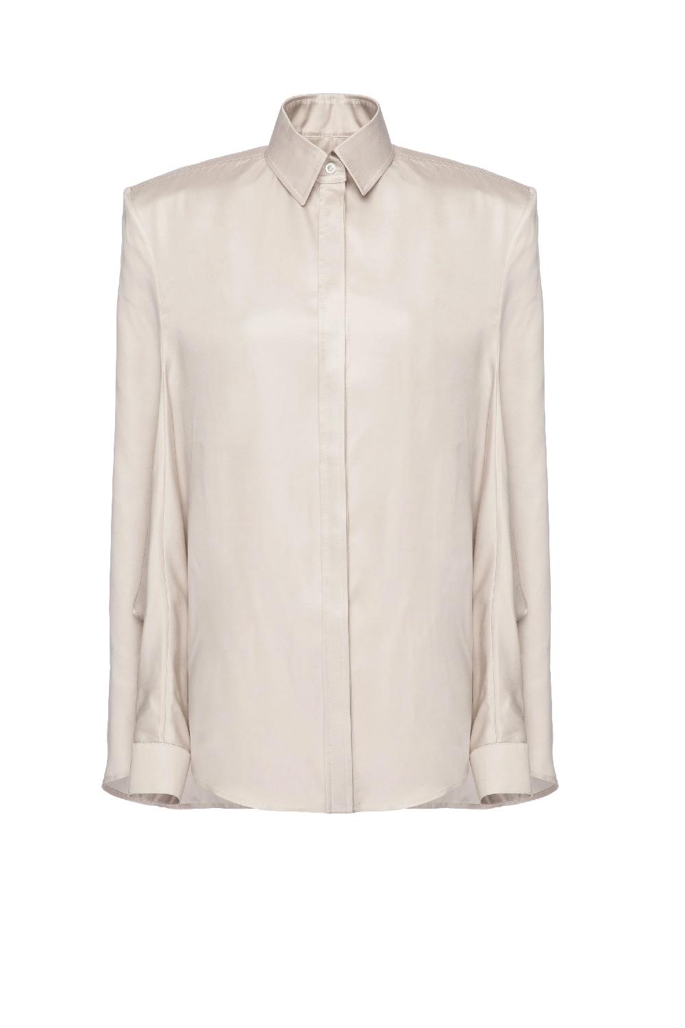 situationist Off White Silk Shirt
