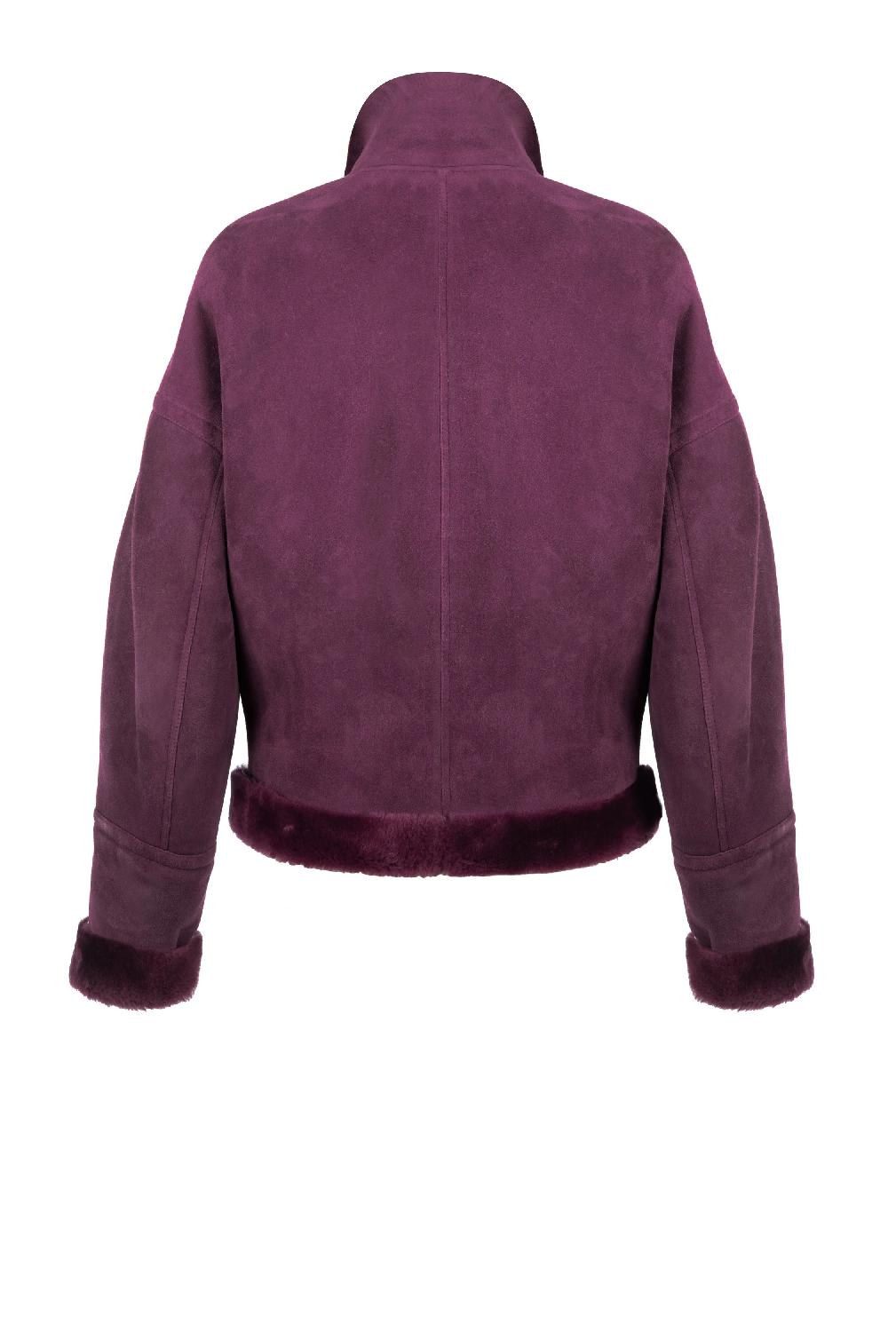 Situationist Purple Shearling Jacket