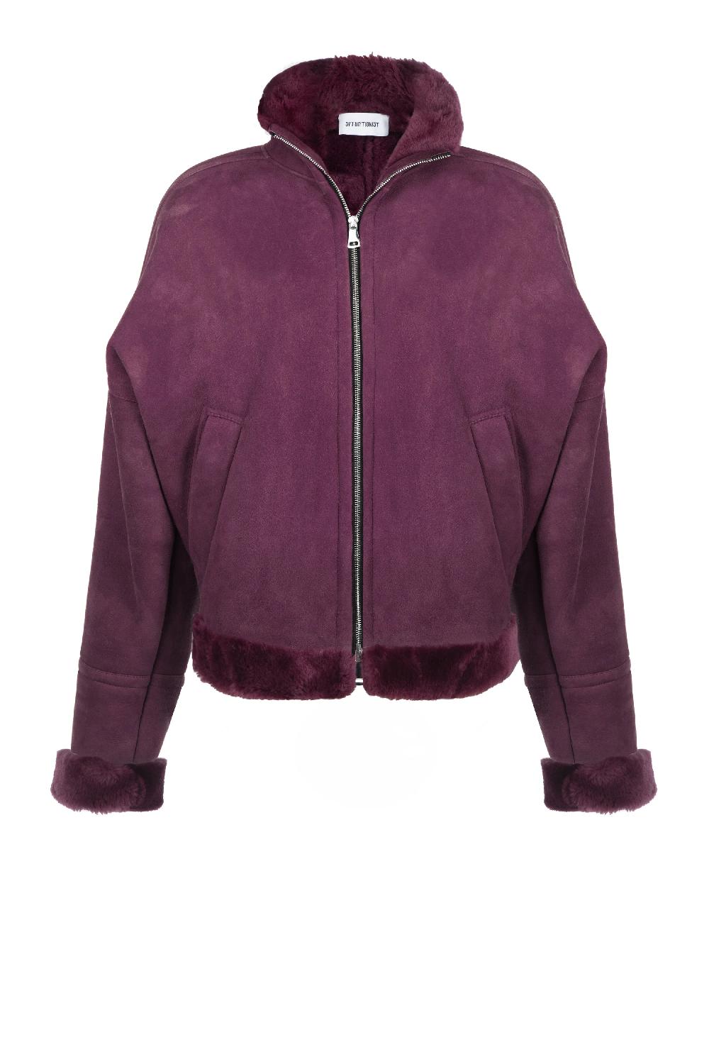situationist Purple Shearling Jacket