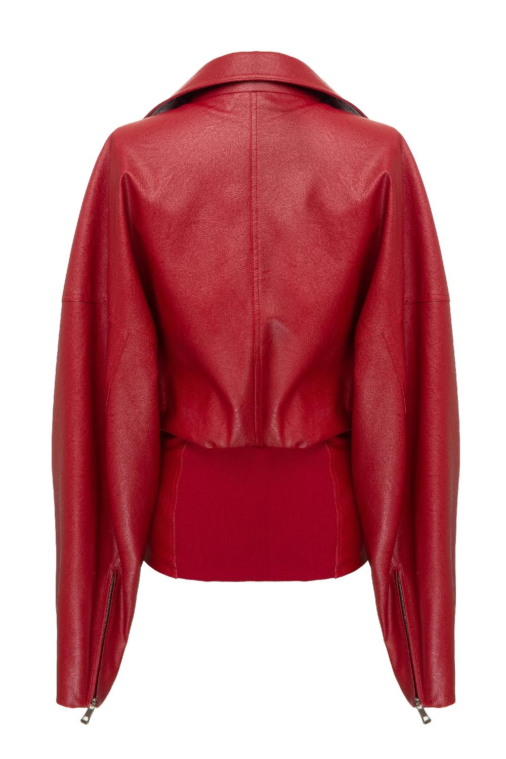 Situationist Red Leather Jacket