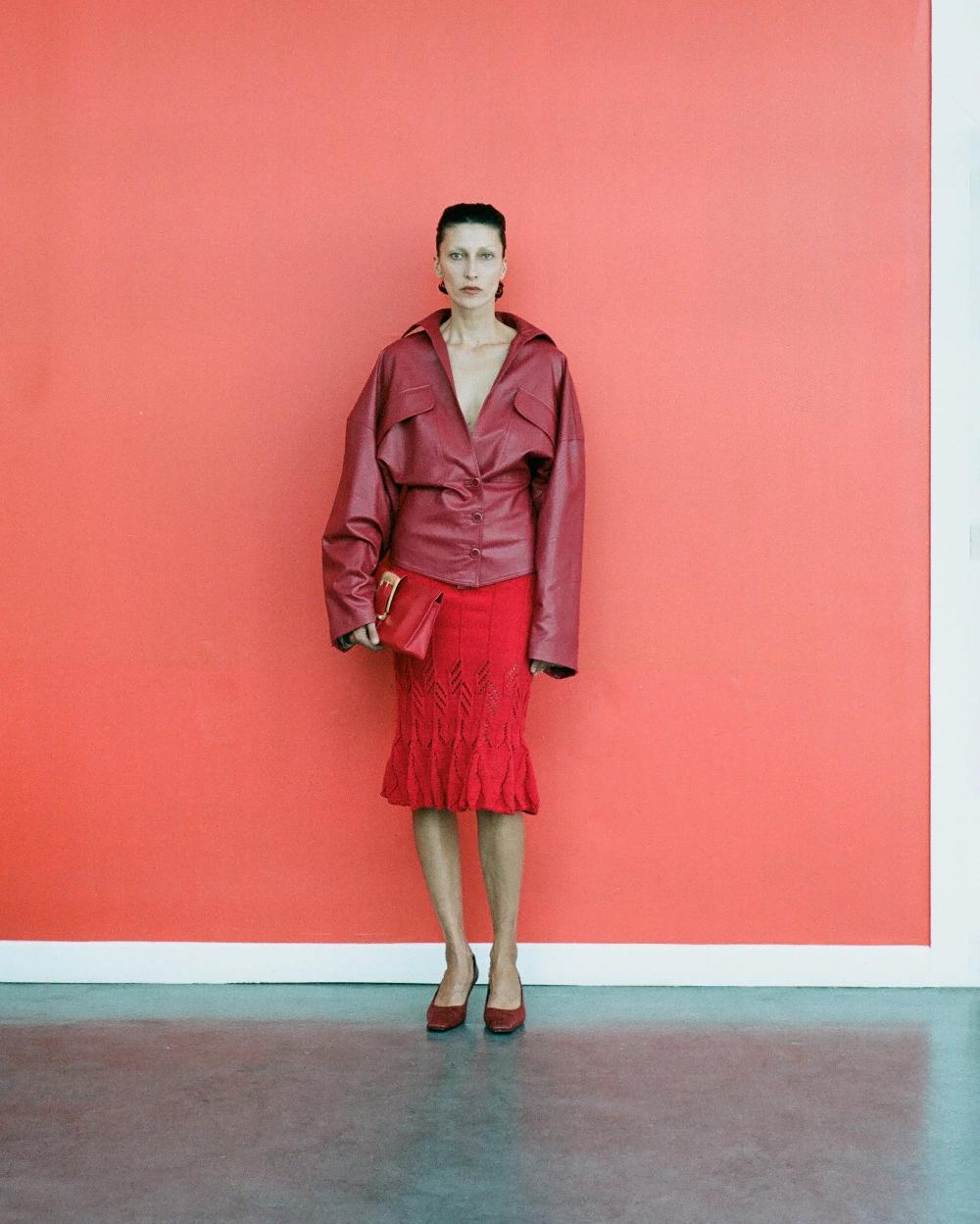 Situationist Red Leather Jacket