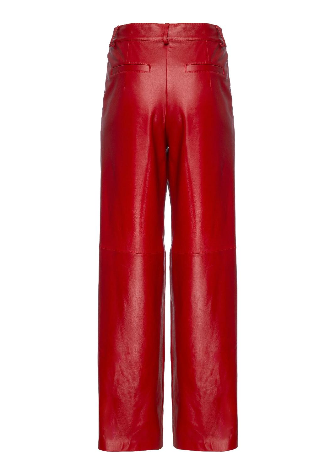 Situationist Red Leather Pants