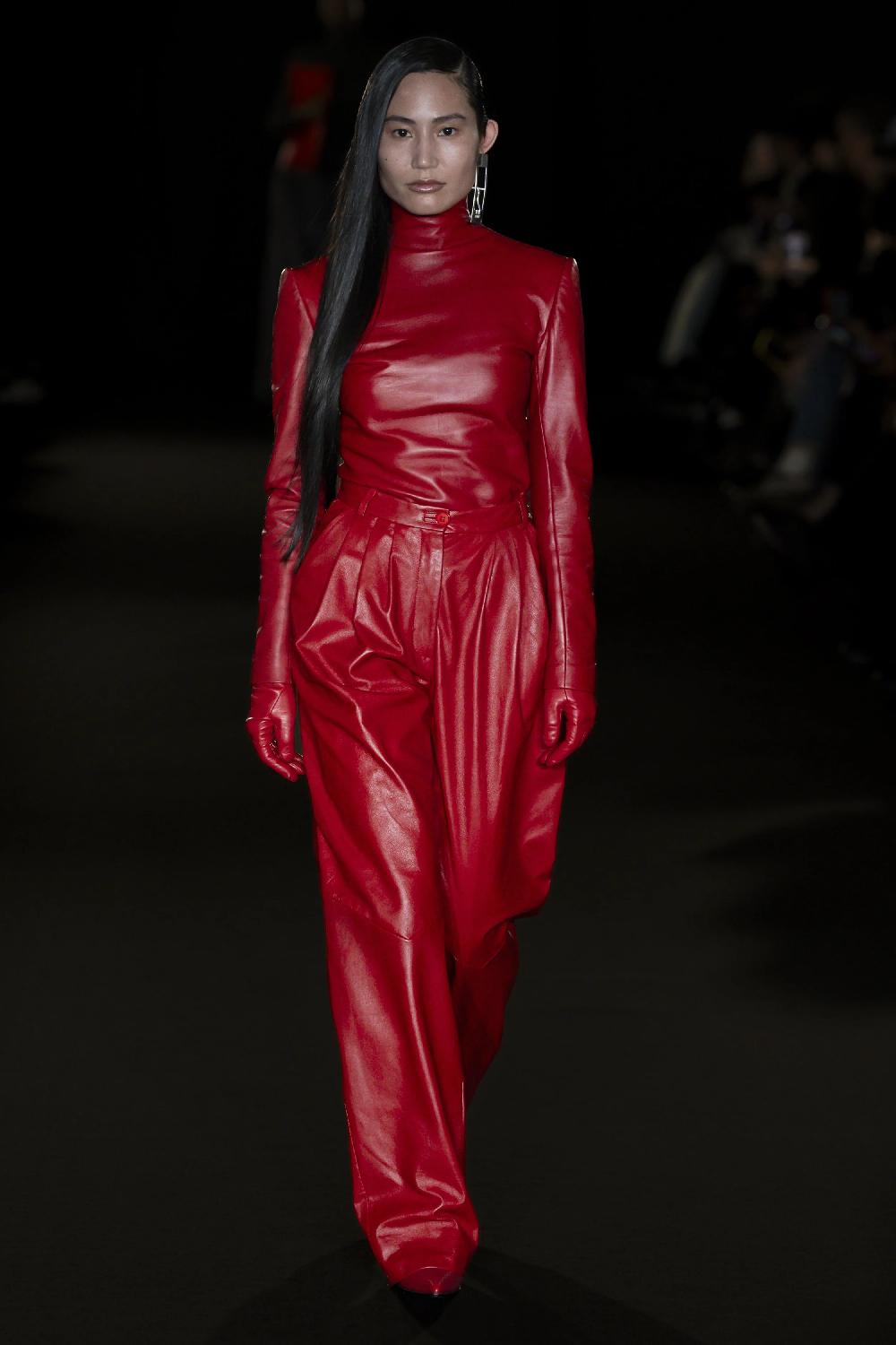 Situationist Red Leather Pants