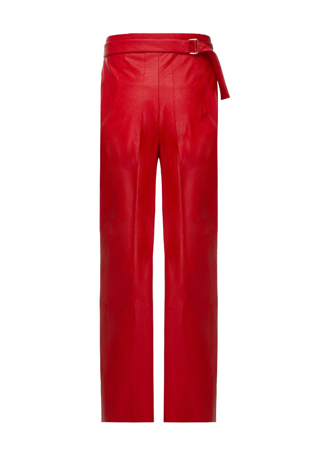 Situationist Red Leather Pants