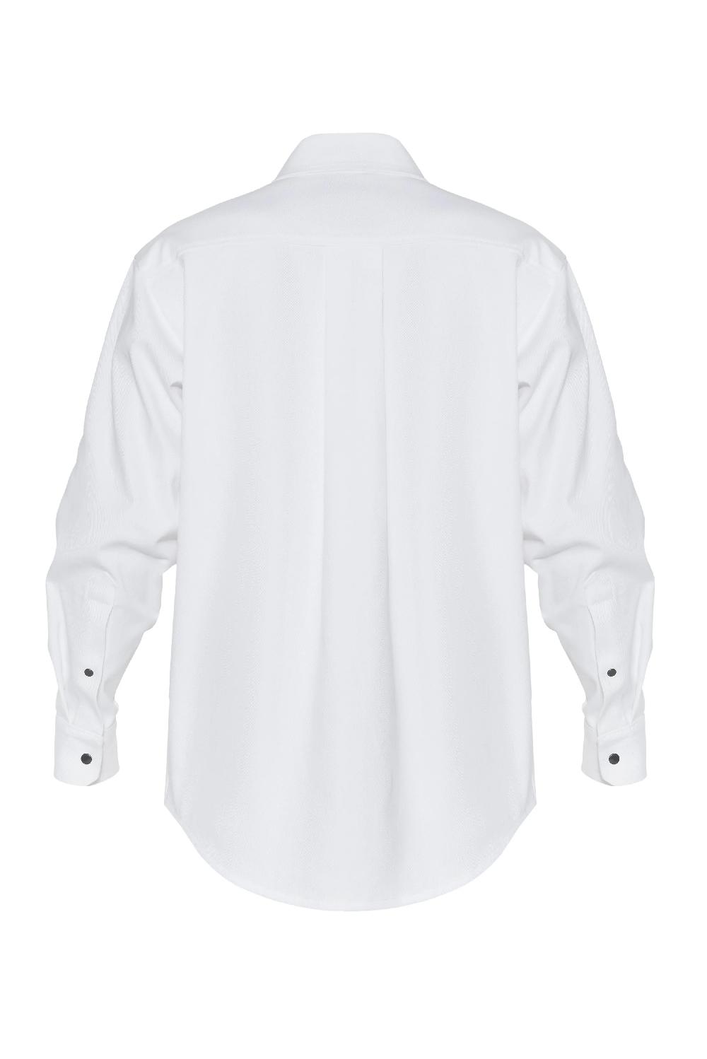 Situationist White Denim Shirt