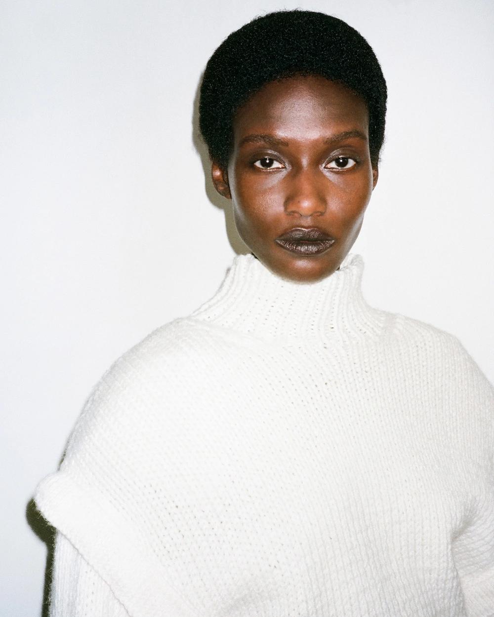 Situationist White Hand Knitted Sweater