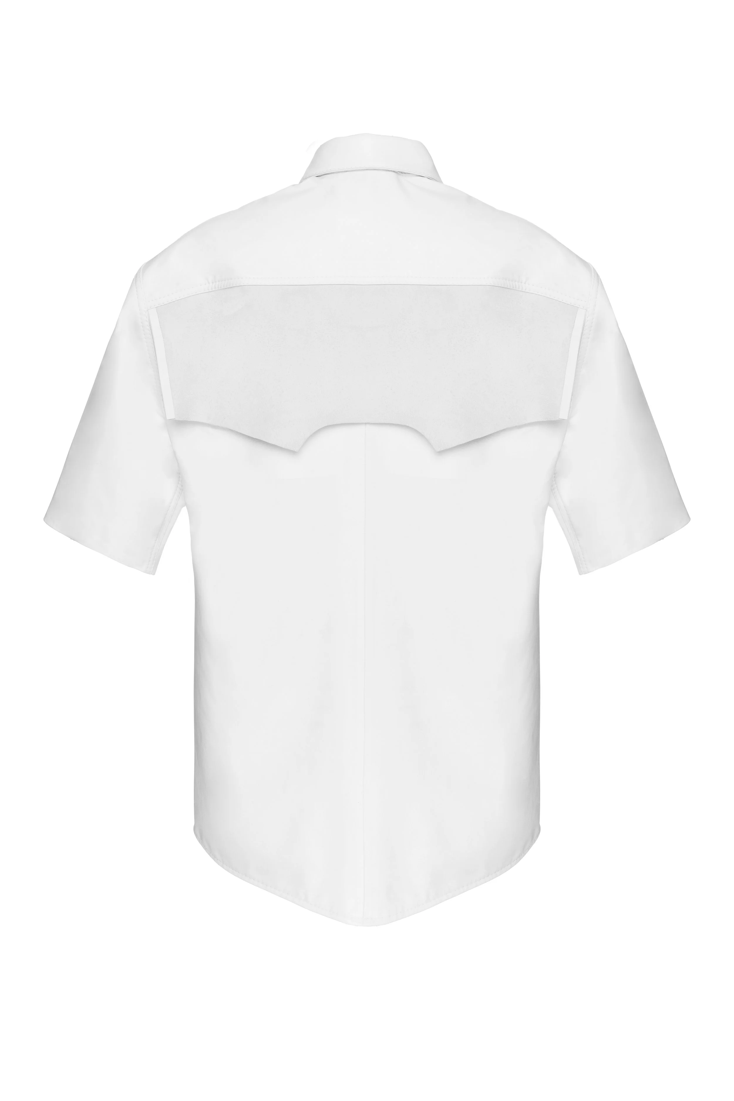 Situationist White Leather Shirt