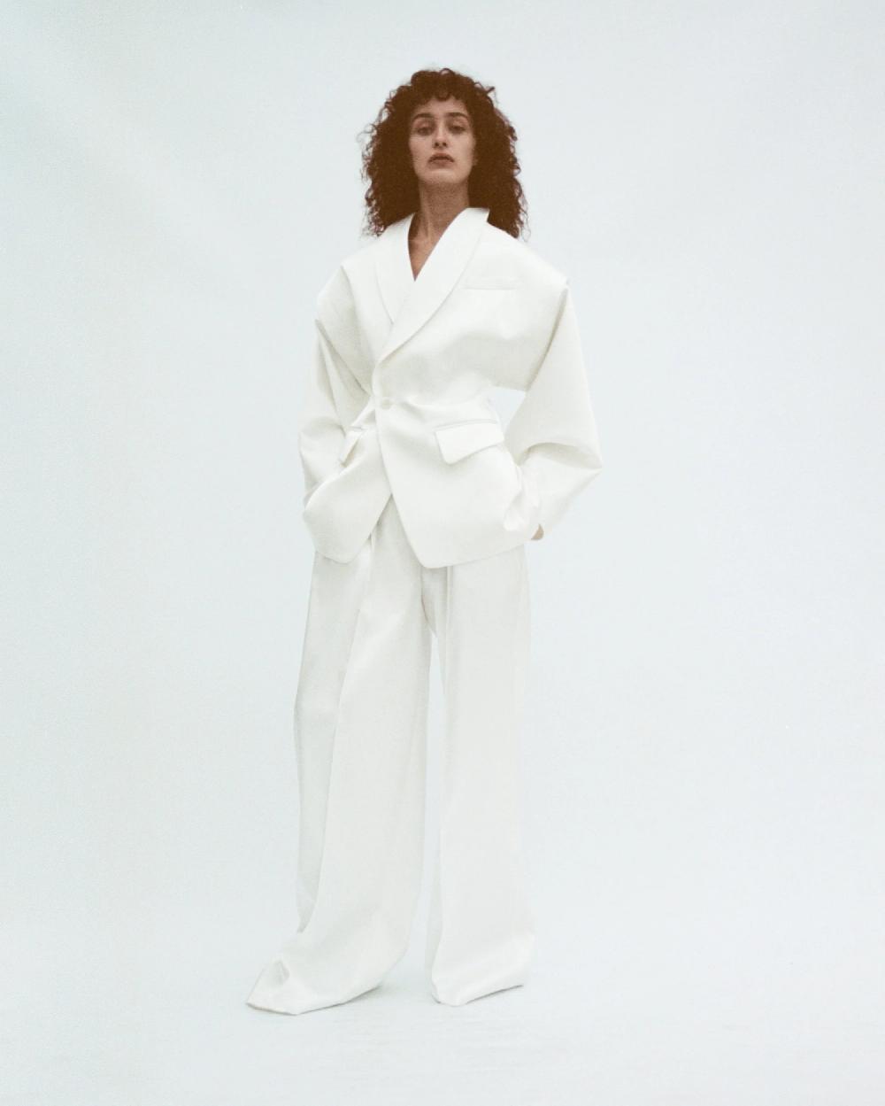 Situationist White Satin Jacket