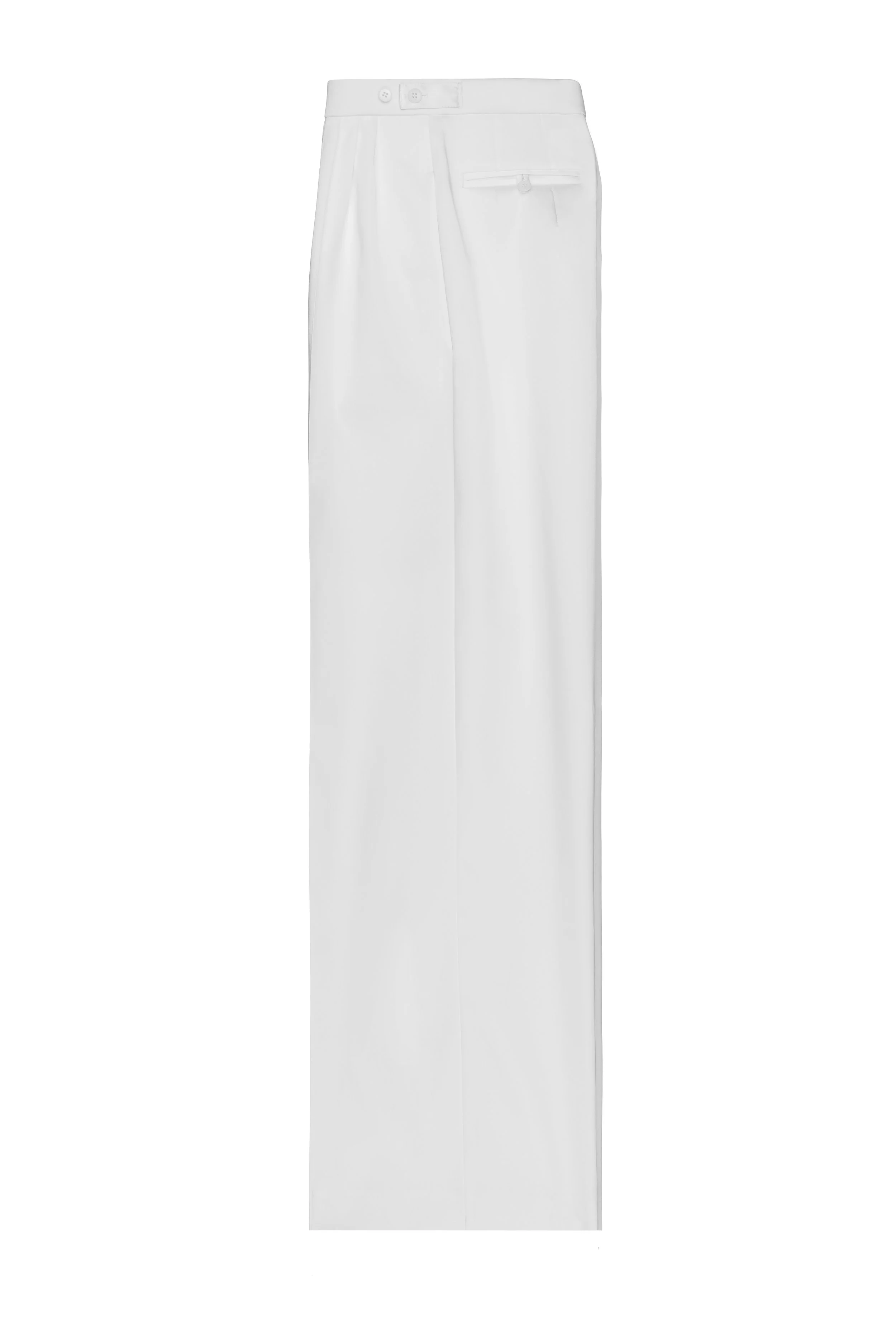 situationist White Satin Pants