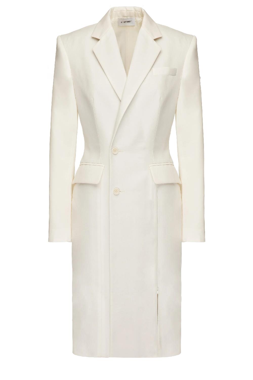 situationist White Wool Coat