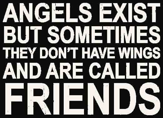 Sixtrees Angels Exist But Sometimes They Dont Have Wings And Are Called Friends - 5X7 Box Sign