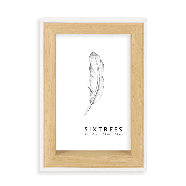 sixtrees Dutton Wood Frames - 4X6 5X7 8X10 - White / Black / Natural