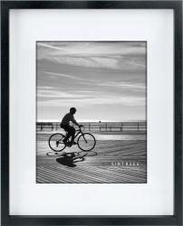 Sixtrees Ethan Wood Matted Picture Frame - 16X20 Or 11X14 - Black White Grey Natural Mauve