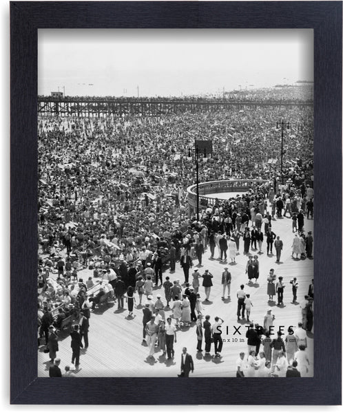 sixtrees Ethan Wood Picture Frame - 4X4 4X6 5X7 8X10 - Black White Grey Blue Blond Natural