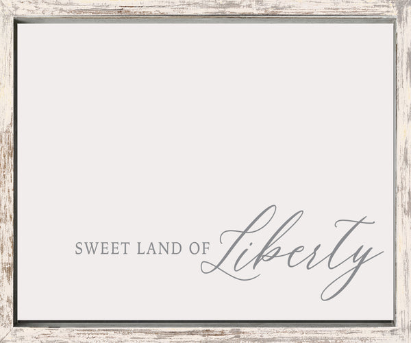 Sixtrees Framed Sweet Land Of Liberty - 10X12 Framed Box Sign