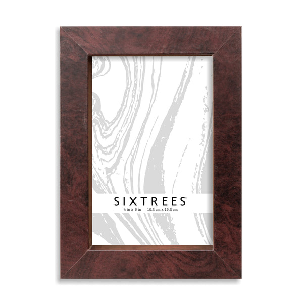 Sixtrees Kelley Burl Wooden Frames 4X6 5X7 8X10 - Natural Brown Cocoa