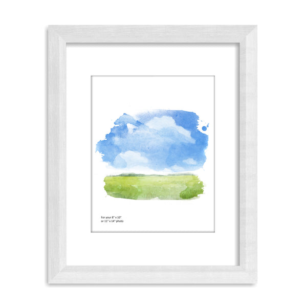 Sixtrees Lannister Matted Picture Frame - 11X14 16X20 24X24 Black White Grey