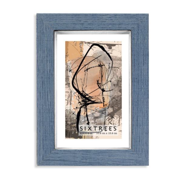 sixtrees Lawrence Wood Picture Frame - 4X6 5X7 8X10 - Multiple Colors