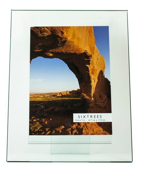 sixtrees Moda Glass 'Floating Effect' Clear Picture Frame