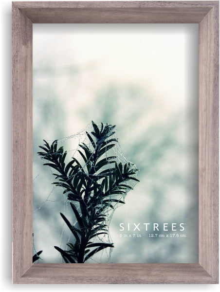 Sixtrees Noah Wooden Picture Frame 4X6 5X7 8X10 Black White Grey And Blue
