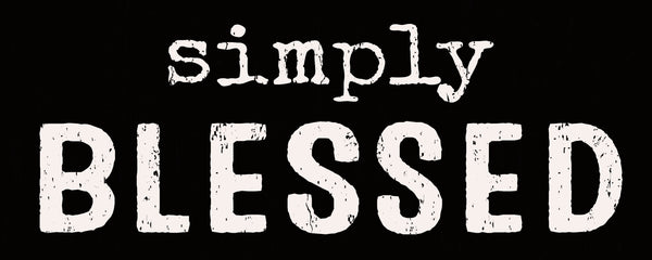 Sixtrees 'Simply Blessed' - 4X10 Wooden Decorative Box Sign