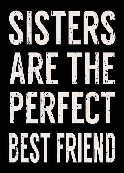 Sixtrees 'Sisters Perfect Best Friend' - 5X7 Wooden Decorative Box Sign