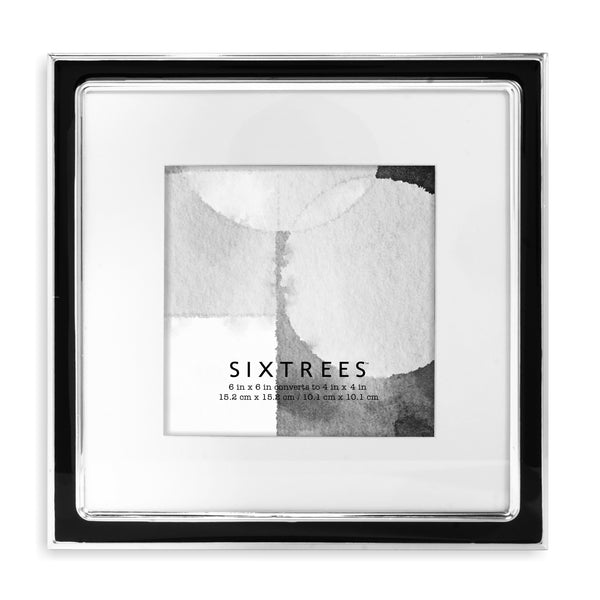 sixtrees Alexa Black / Silver 6X6 Mats Down To 4X4