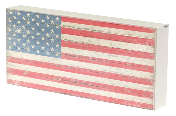 Sixtrees American Flag - 5X7 5X11 6X11 Box Sign