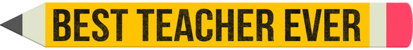 sixtrees Best Teacher Ever - 18X2 Box Sign