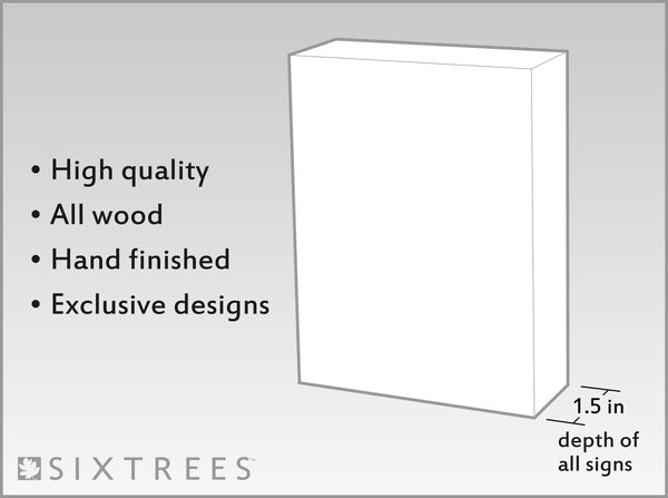 Sixtrees Blessed - 10X10 - 5X7 Wood Clip Frame