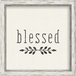 sixtrees Blessed - 10X10 Framed Box Sign