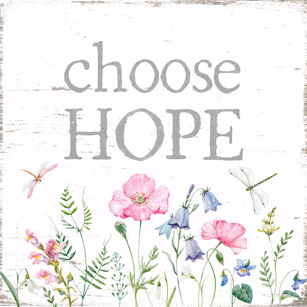 Sixtrees Choose Hope - 8X8 Box Sign