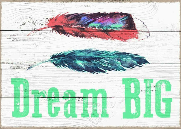 Sixtrees Dream Big - 5X7 Box Sign