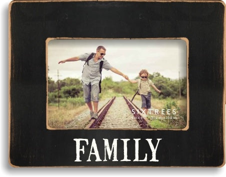 sixtrees Family 4X6 Wood Picture Frame