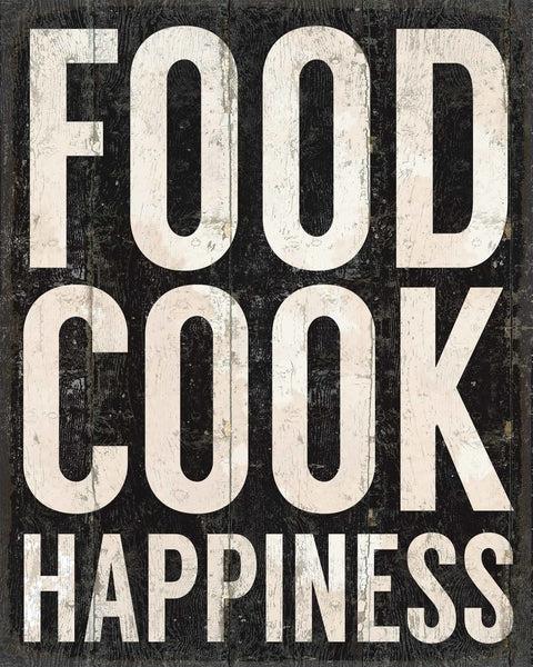 sixtrees Food Cook Happiness - 11 X 14 Box Sign