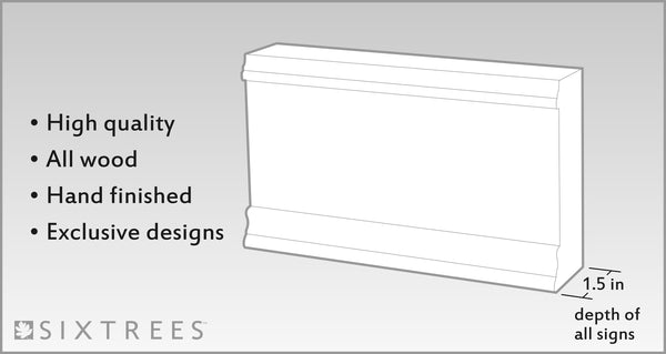 sixtrees Home Sweet Home Molding 6X12 Box Sign