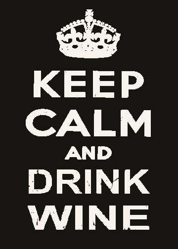 sixtrees Keep Calm And Drink Wine - 5X7 Box Sign